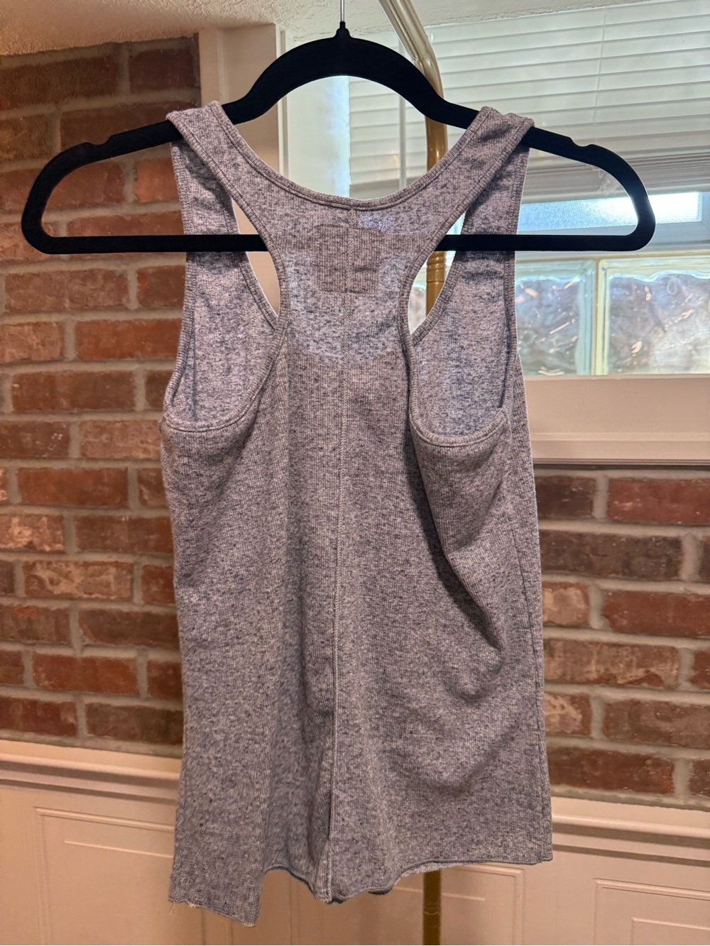 Chaser Heather Grey Ribbed Racerback Tank Top - Picture 3 of 5